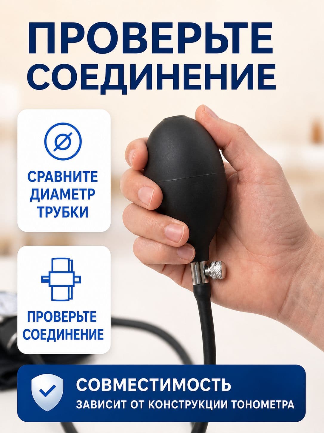 Груша-нагнетатель для тонометра